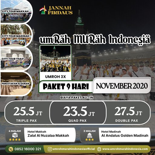 Paket Umroh Bulan November 2020