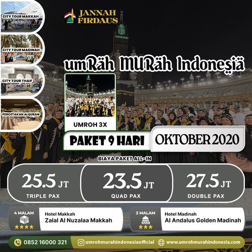 paket umroh bulan oktober 2020