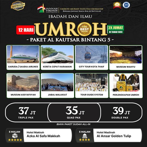 Paket Umroh 2025 Alkautsar 1 alkautsar umroh 2025 umroh murah indonesia