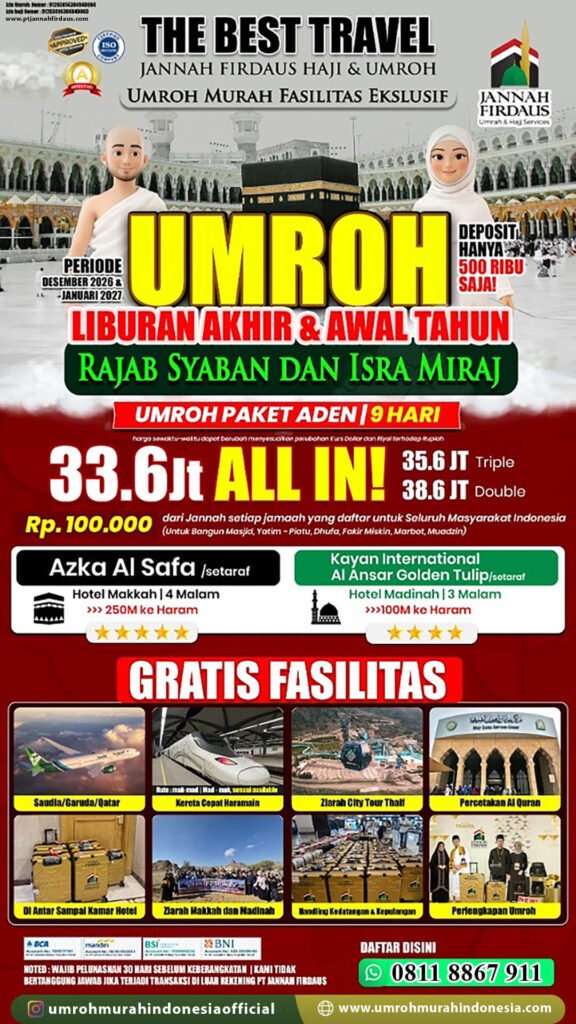 paket umroh murah indonesia akhir tahun 2026 aden