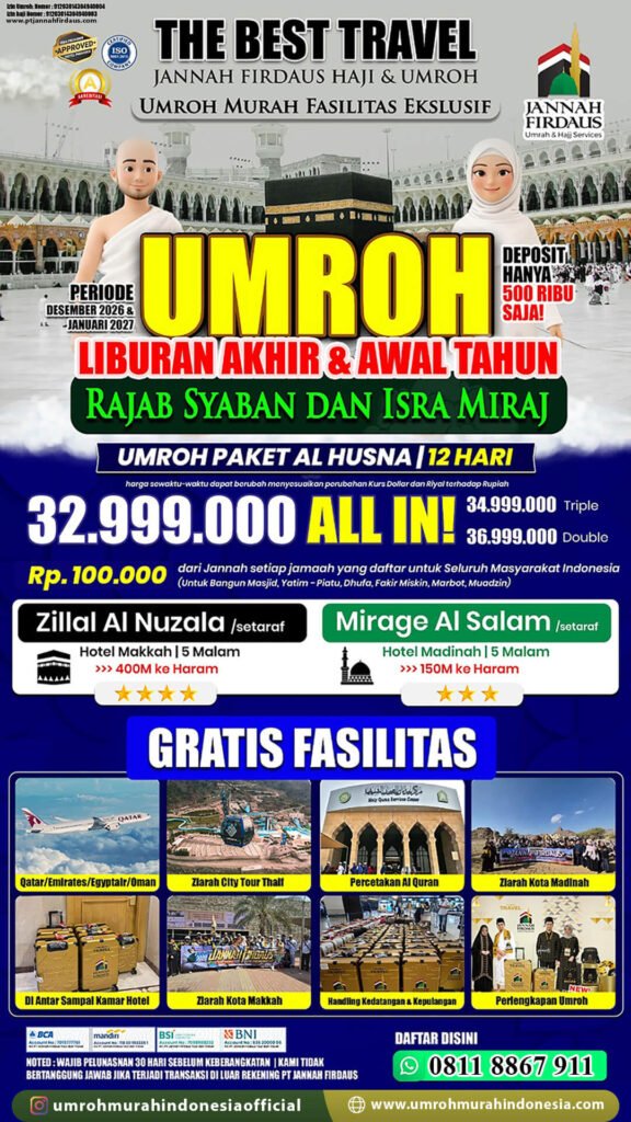 paket umroh murah indonesia akhir tahun 2026 alhusna