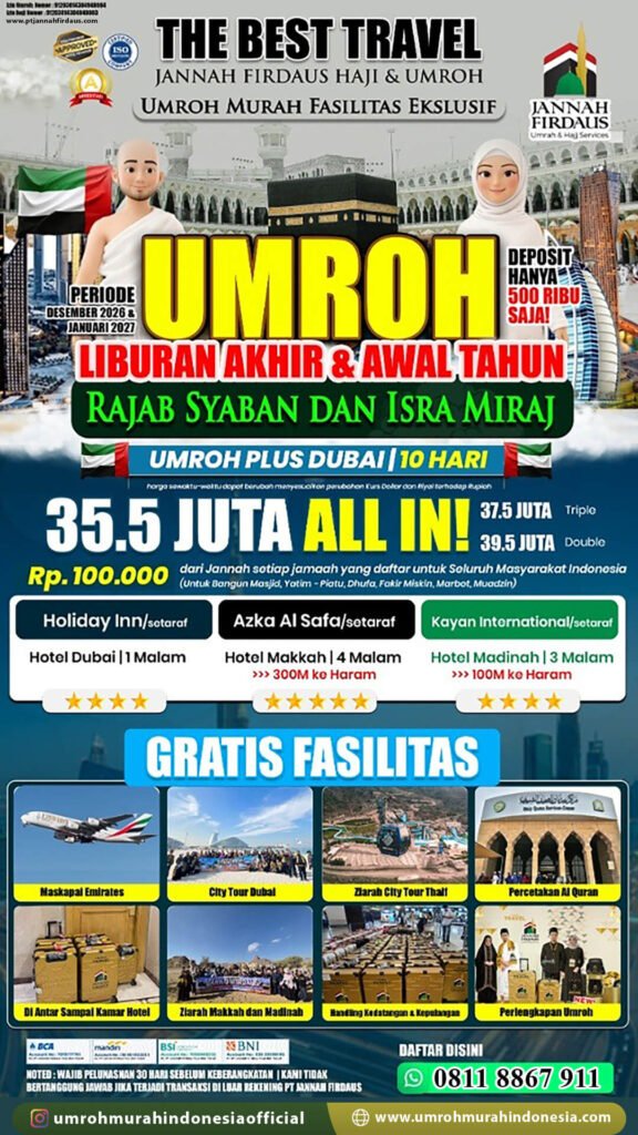 paket umroh murah indonesia awal tahun plus dubai 2027