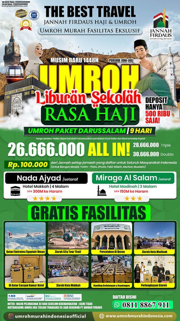 paket umroh murah indonesia darussalam 2026