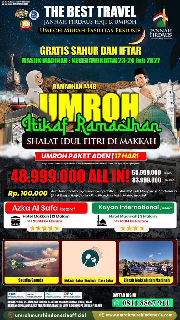 paket umroh murah indonesia itikaf ramadhan 2027 aden