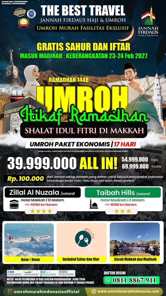 paket umroh murah indonesia itikaf ramadhan 2027 ekonomis