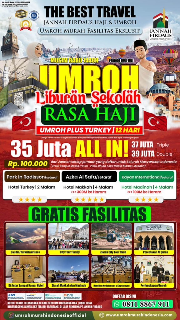 paket umroh murah indonesia plus turki 2026
