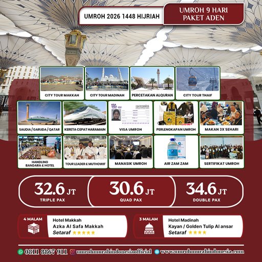 umroh murah indonesia paket aden 2026