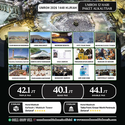 umroh murah indonesia paket alkautsar 2026 new