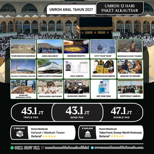 umroh murah indonesia paket awal tahun 2027 alkautsar