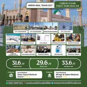 umroh murah indonesia paket awal tahun 2027 darussalam