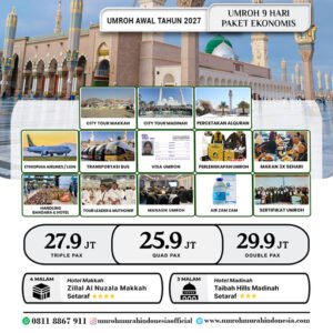 umroh murah indonesia paket awal tahun 2027 ekonomis