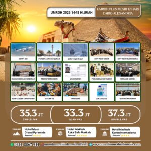 umroh murah indonesia paket plus mesir 2026