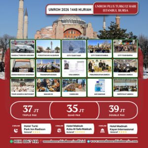 umroh murah indonesia paket plus turki 2026