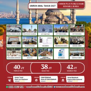 umroh murah indonesia paket plus turki awal tahun 2027